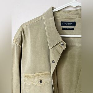 Men’s Lucky Brand Olive Button- down